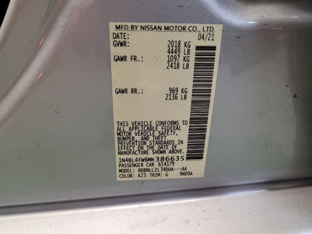 2021 Nissan Altima in Fairfield, OH 45014 - 18089061 33