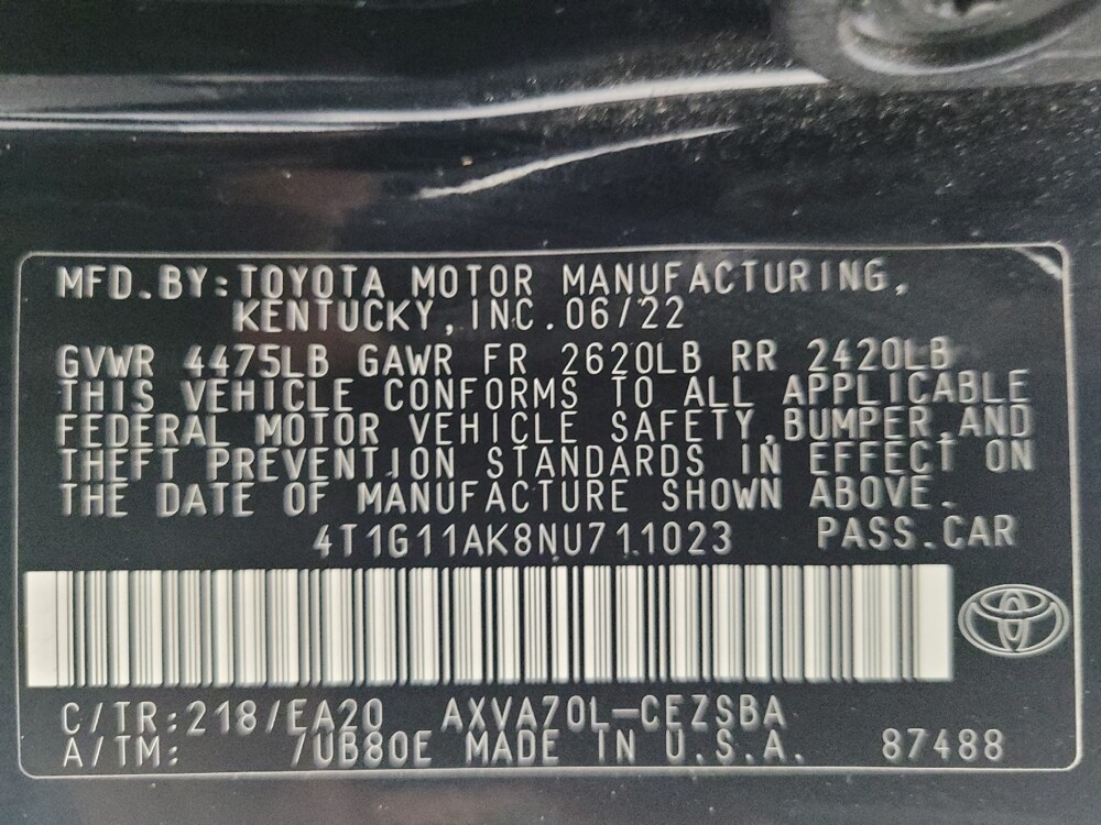 2022 Toyota Camry in Madison, TN 37115 - 18089085 33