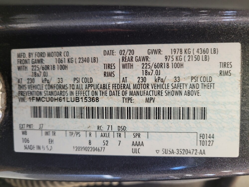 2020 Ford Escape in Downey, CA 90241 - 18089112 33