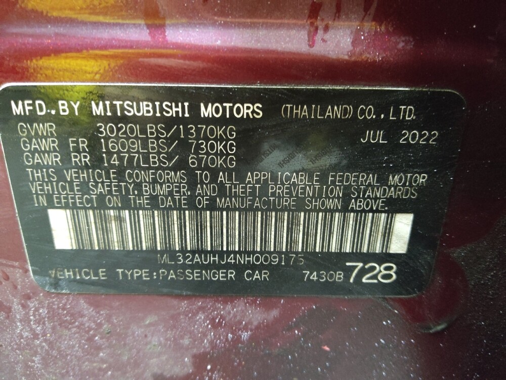 2022 Mitsubishi Mirage in Wilmington, NC 28405 - 18089120 33