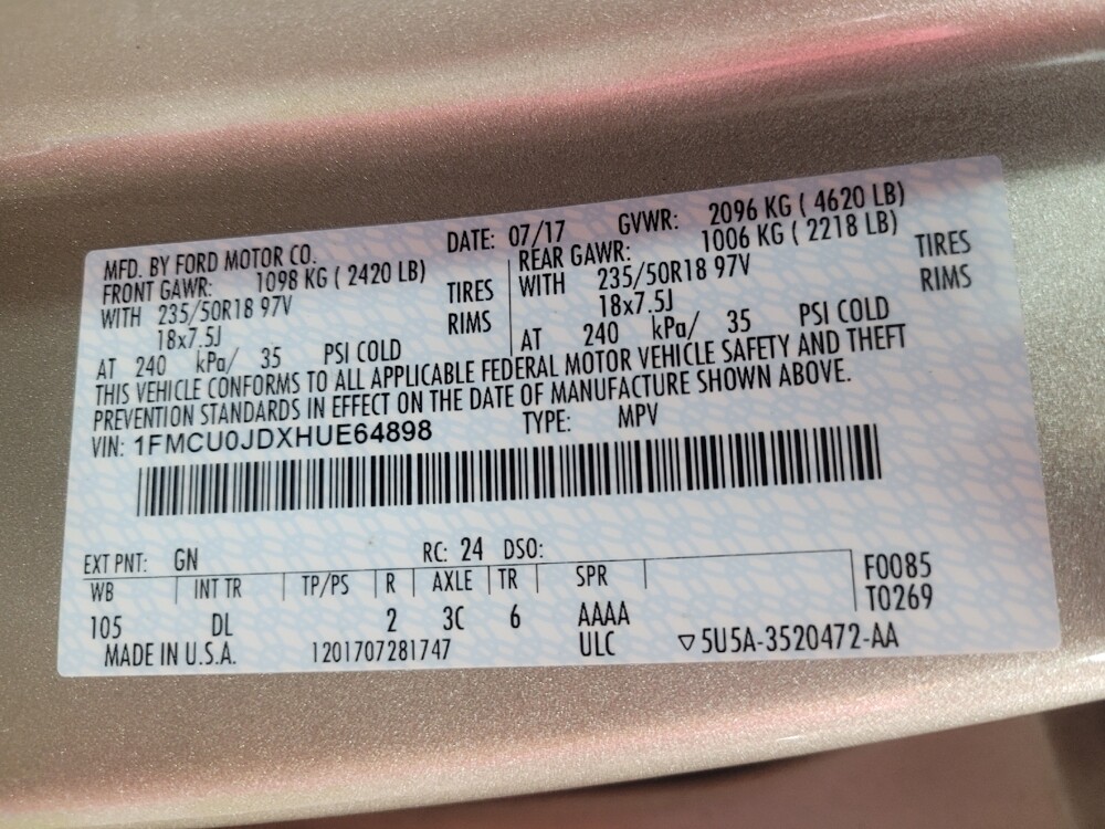 2017 Ford Escape in Morrow, GA 30260 - 18089137 33