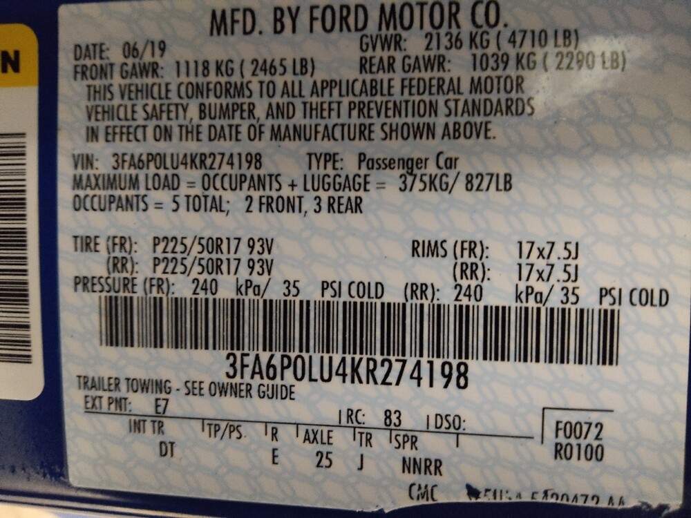 2019 Ford Fusion in Macon, GA 31210 - 18089144 33