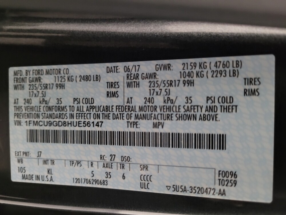 2017 Ford Escape in Montclair, CA 91763 - 18089232 33