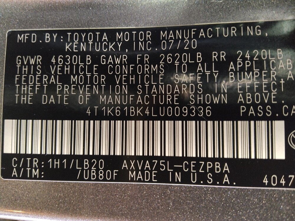 2020 Toyota Camry in Union City, GA 30291 - 18089257 33