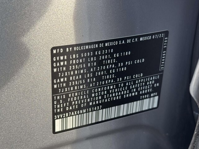 2022 Volkswagen Tiguan in Winchester, VA 22602 - 18089480 30