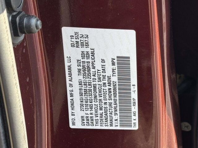 2019 Honda Odyssey in Winchester, VA 22602 - 18089486 31