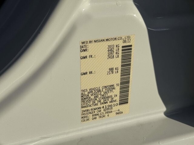 2022 Nissan Altima in Winchester, VA 22602 - 18089488 30