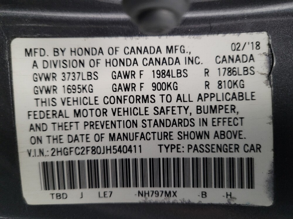 2018 Honda Civic in Fresno, CA 93726 - 18089506 33