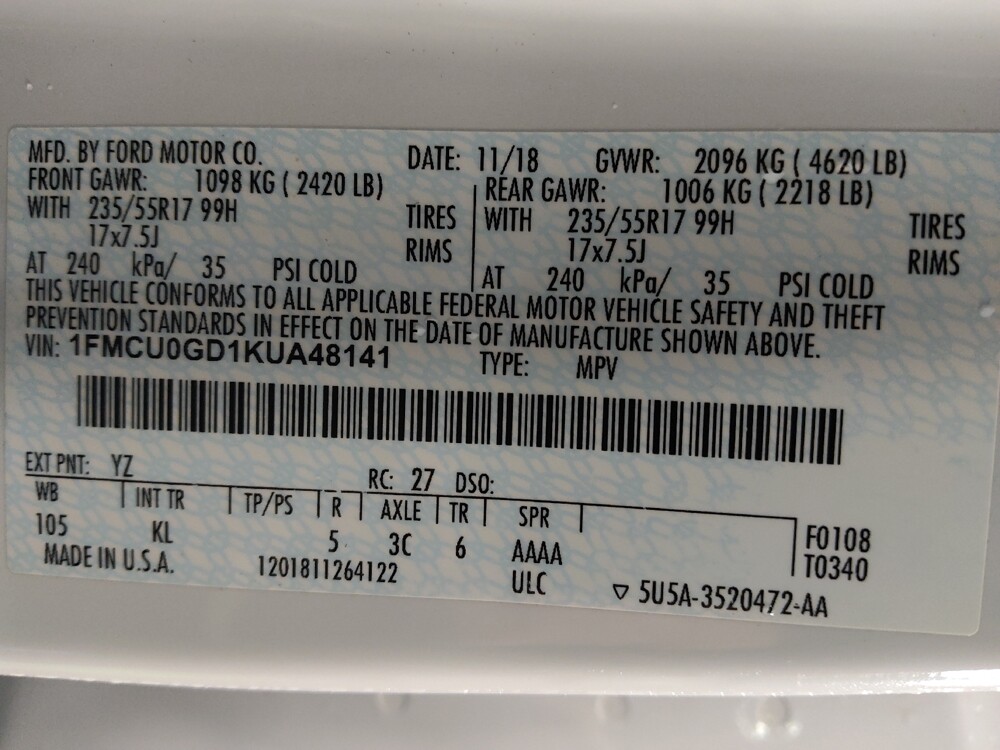 2019 Ford Escape in Houston, TX 77060 - 18089558 33