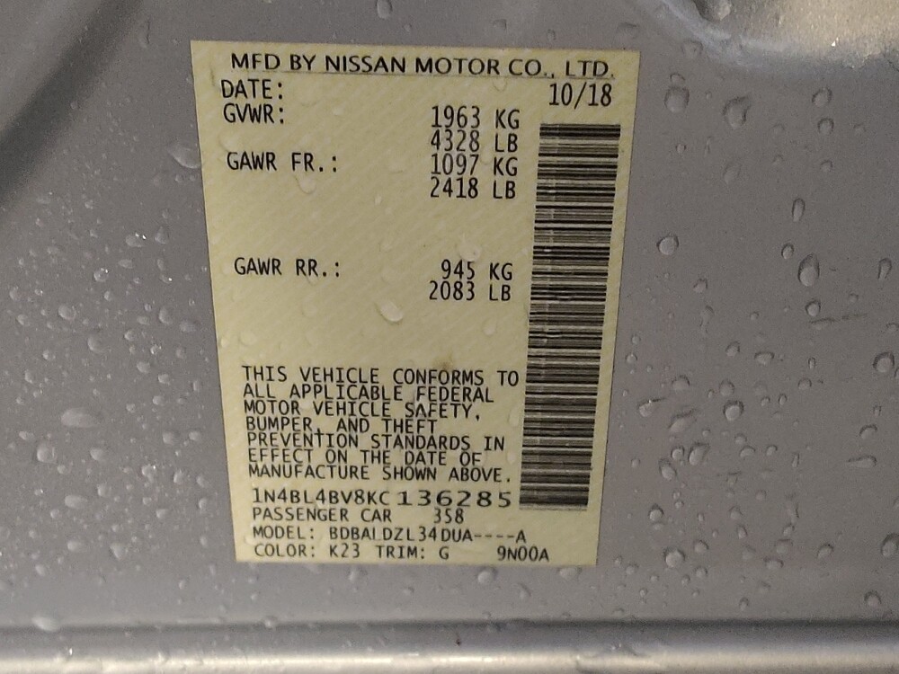 2019 Nissan Altima in Fayetteville, NC 28304 - 18089584 33