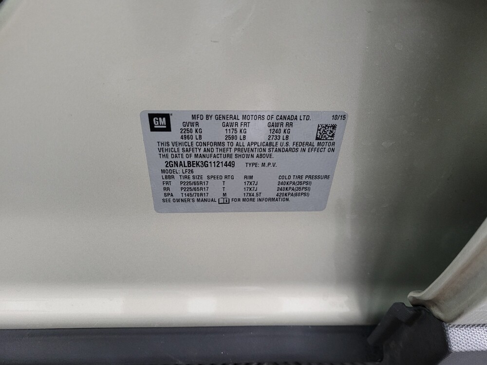 2016 Chevrolet Equinox in Pittsburgh, PA 15236 - 18089632 33