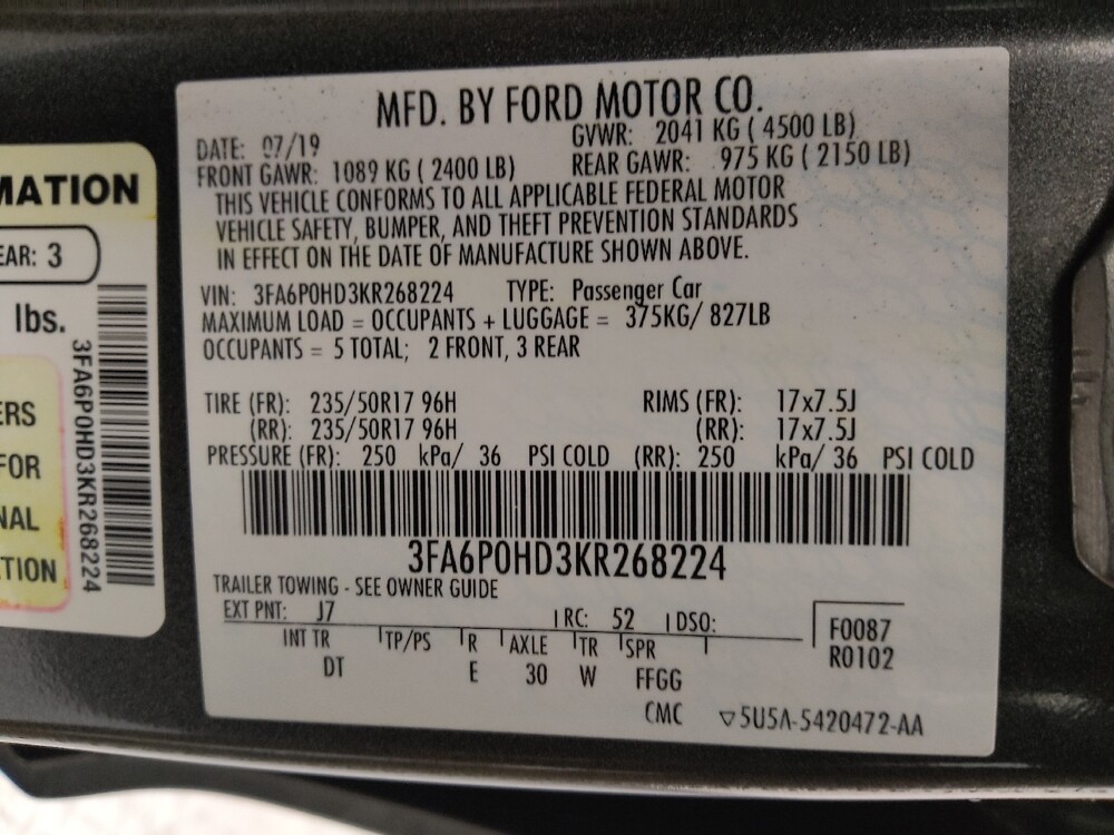 2019 Ford Fusion in St. Louis, MO 63125 - 18089637 33