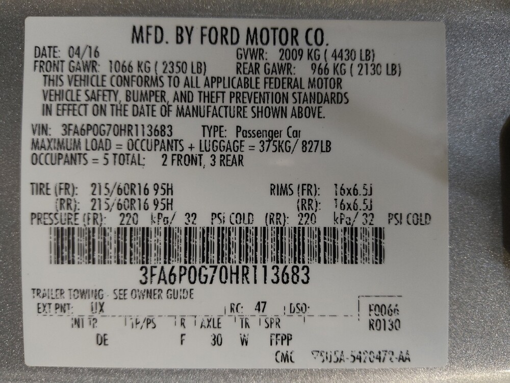 2017 Ford Fusion in Charleston, SC 29414 - 18089654 33