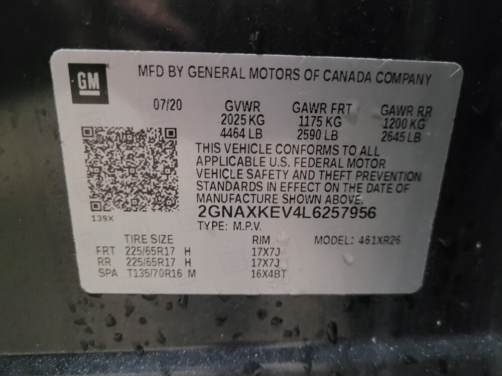 2020 Chevrolet Equinox in New Castle, DE 19720 - 18089665 33