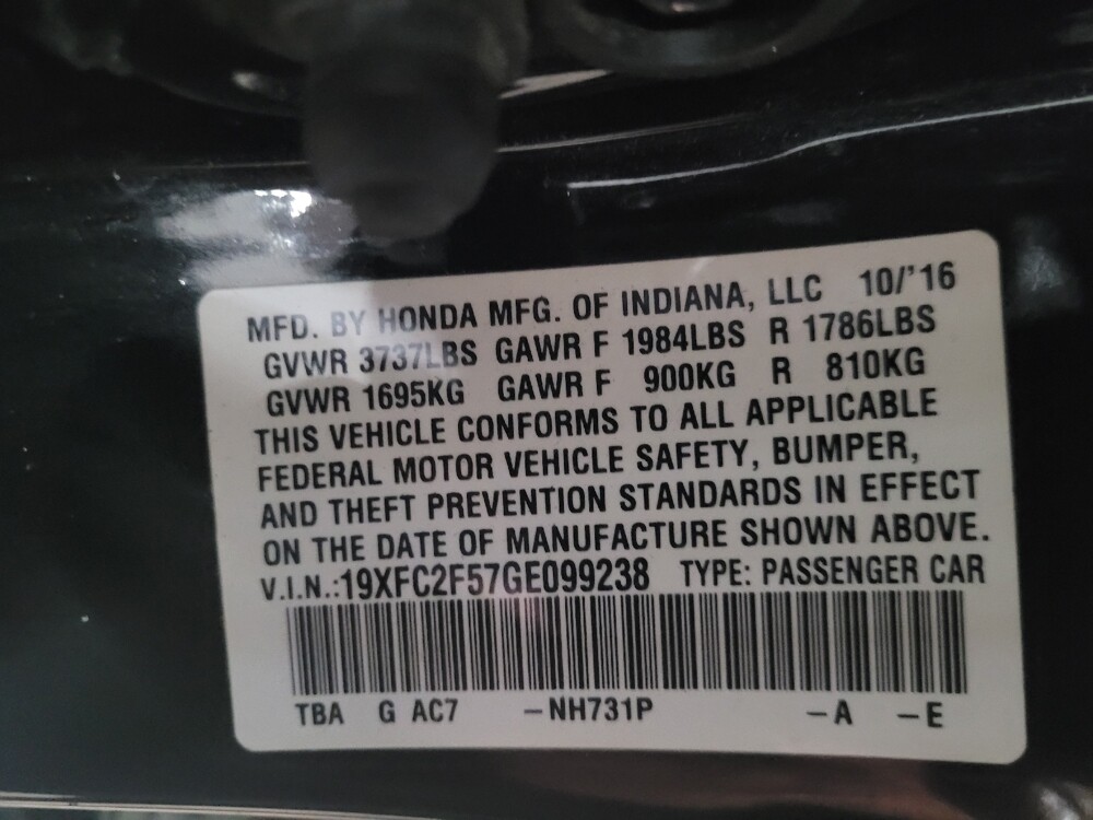 2016 Honda Civic in Richmond, VA 23235 - 18089734 33