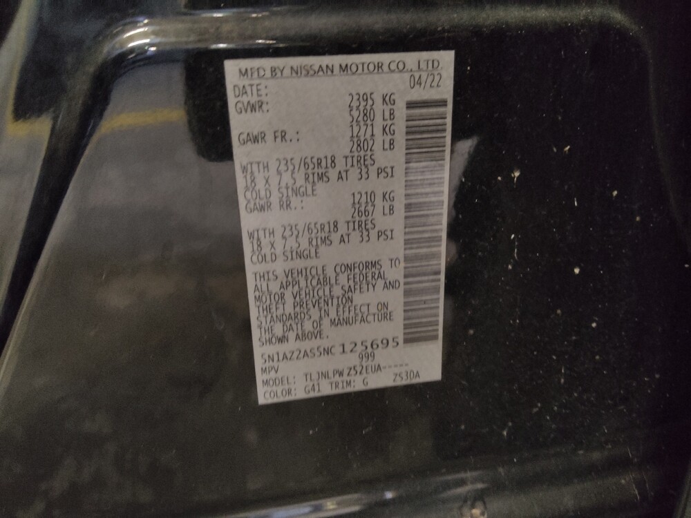 2022 Nissan Murano in Tampa, FL 33612 - 18089737 33