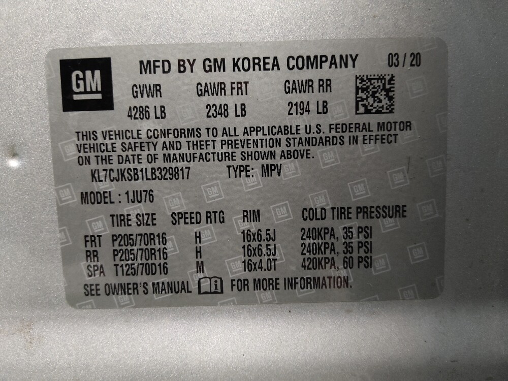 2020 Chevrolet Trax in Bradenton, FL 34207 - 18089740 33