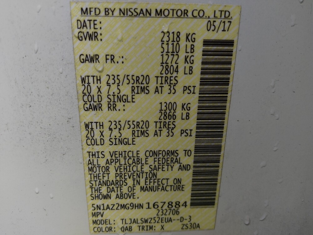 2017 Nissan Murano in Bradenton, FL 34207 - 18089742 33