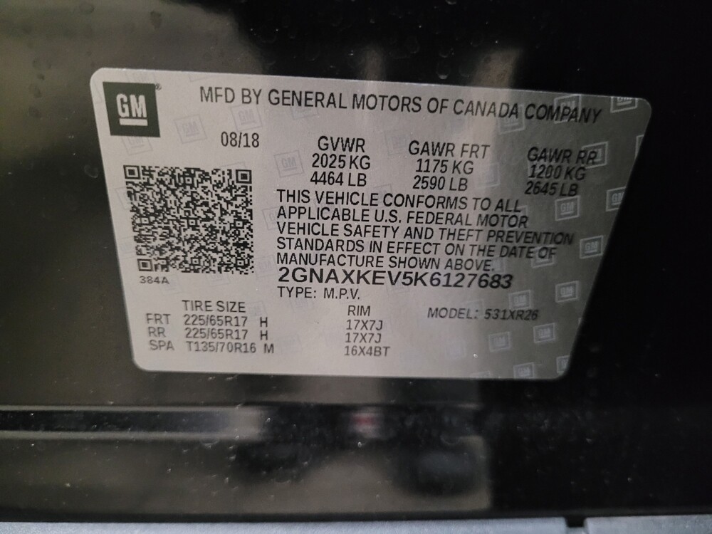 2019 Chevrolet Equinox in New Castle, DE 19720 - 18089755 33