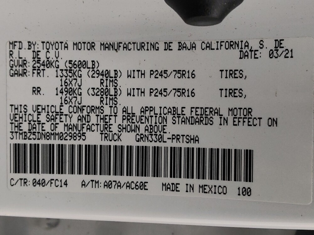 2021 Toyota Tacoma in San Antonio, TX 78238 - 18089762 33