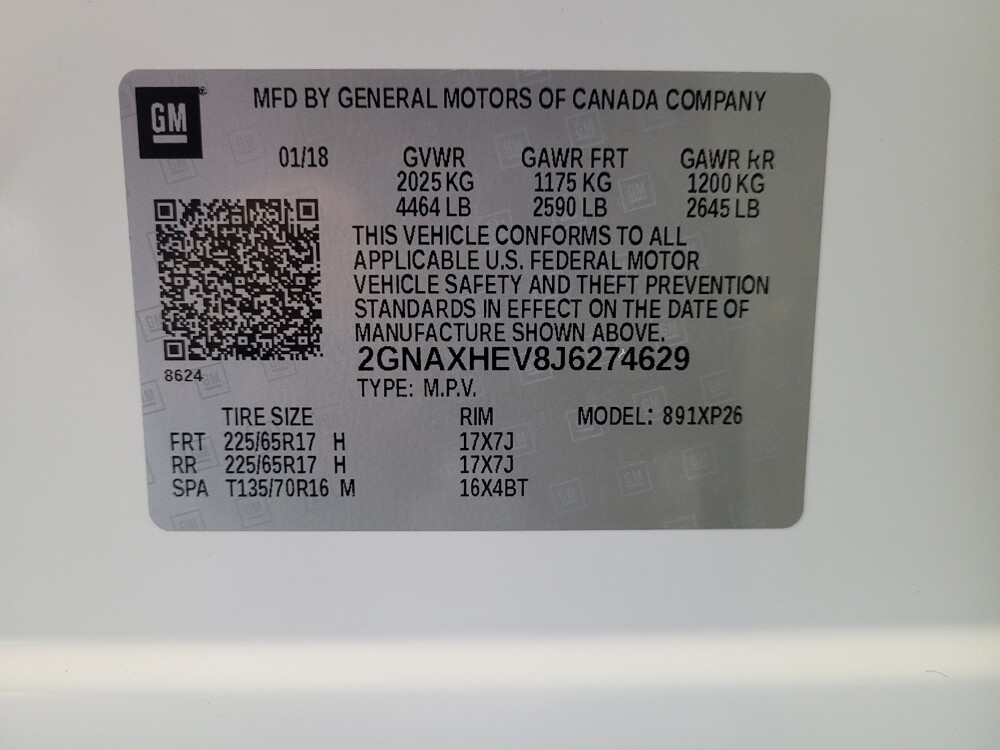 2018 Chevrolet Equinox in Fresno, CA 93726 - 18089777 33