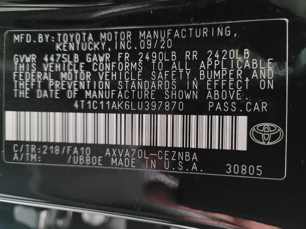 2020 Toyota Camry in Torrance, CA 90504 - 18089797 33