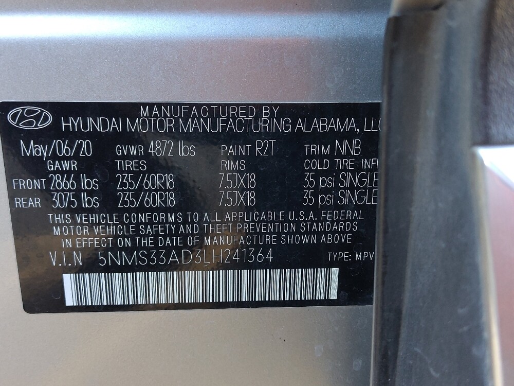 2020 Hyundai Santa Fe in El Paso, TX 79907 - 18089813 33