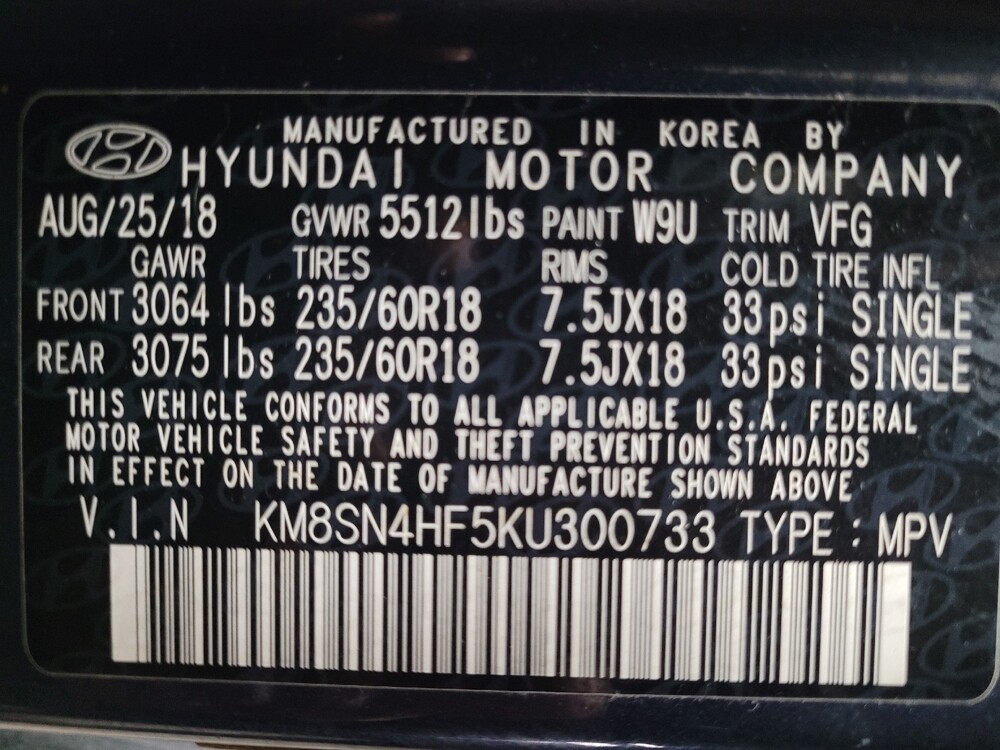 2019 Hyundai Santa Fe in Fort Myers, FL 33907 - 18089820 33