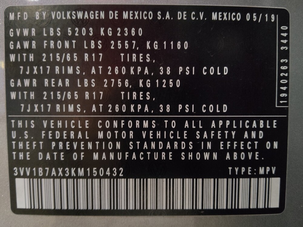 2019 Volkswagen Tiguan in Sanford, FL 32773 - 18089832 33