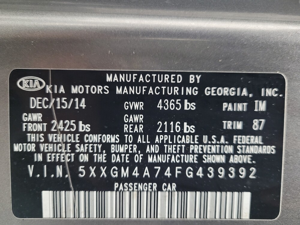 2015 Kia Optima in Huntsville, AL 35816 - 18089854 33