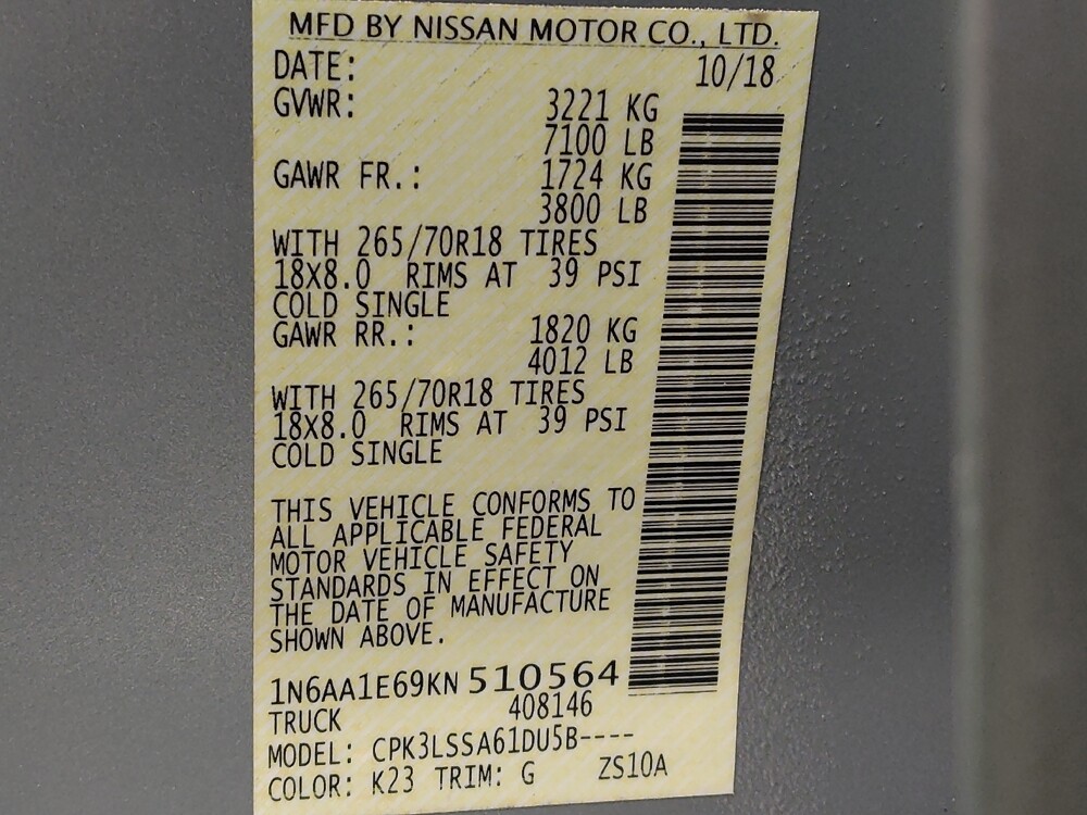 2019 Nissan Titan in Live Oak, TX 78233 - 18089858 33