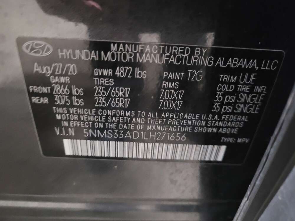 2020 Hyundai Santa Fe in Chesapeake, VA 23320 - 18089880 33