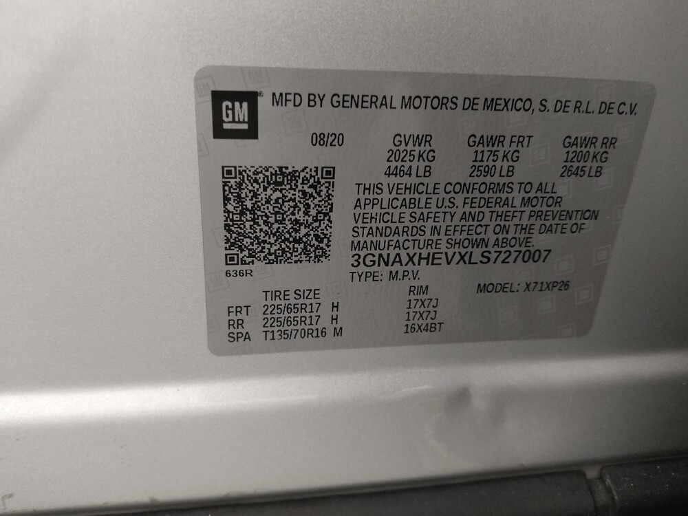 2020 Chevrolet Equinox in St. Louis, MO 63136 - 18089881 33