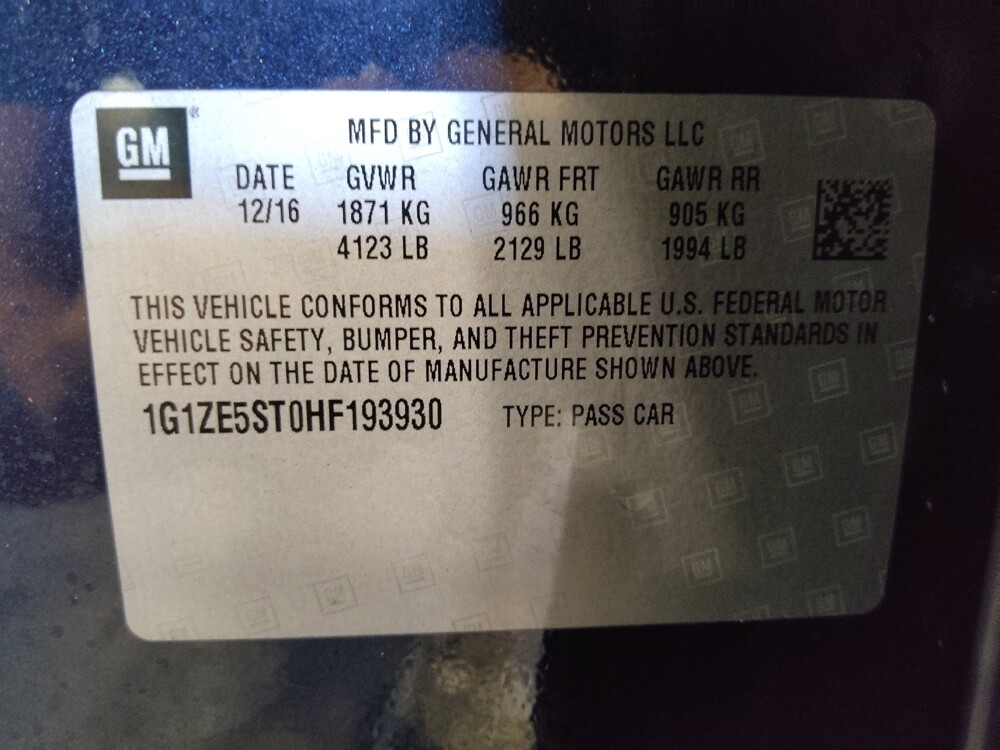 2017 Chevrolet Malibu in Miami, FL 33157 - 18089896 33