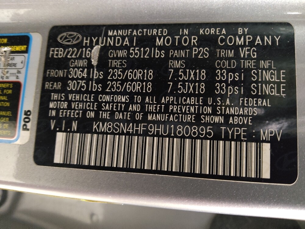 2017 Hyundai Santa Fe in Conyers, GA 30094 - 18089908 33
