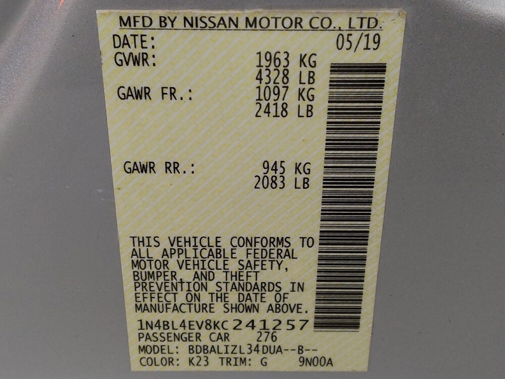 2019 Nissan Altima in Live Oak, TX 78233 - 18089914 33