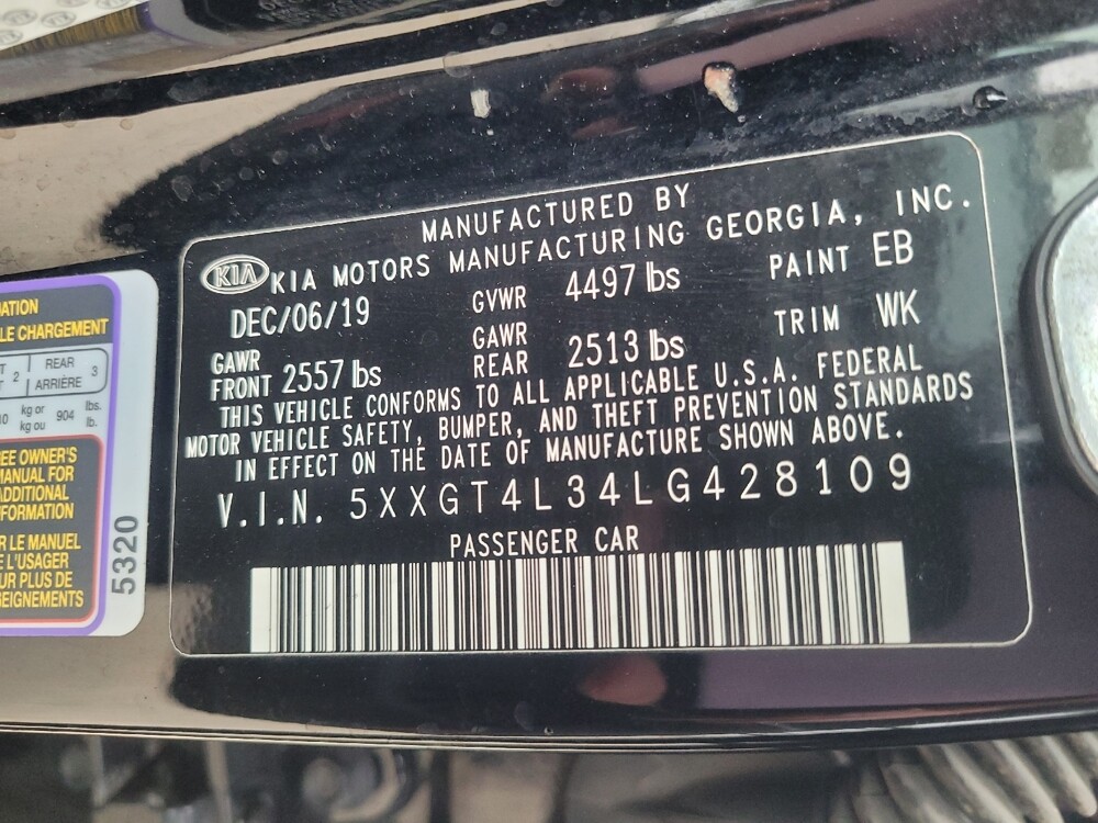 2020 Kia Optima in Athens, GA 30606 - 18089919 33