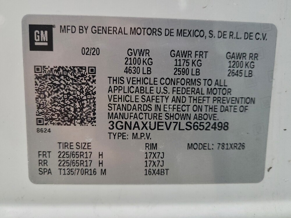 2020 Chevrolet Equinox in Taylor, MI 48180 - 18089926 33