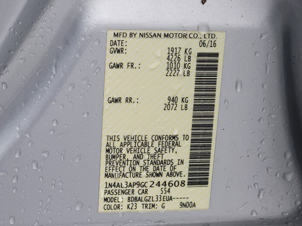 2016 Nissan Altima in Madison, TN 37115 - 18089962 33