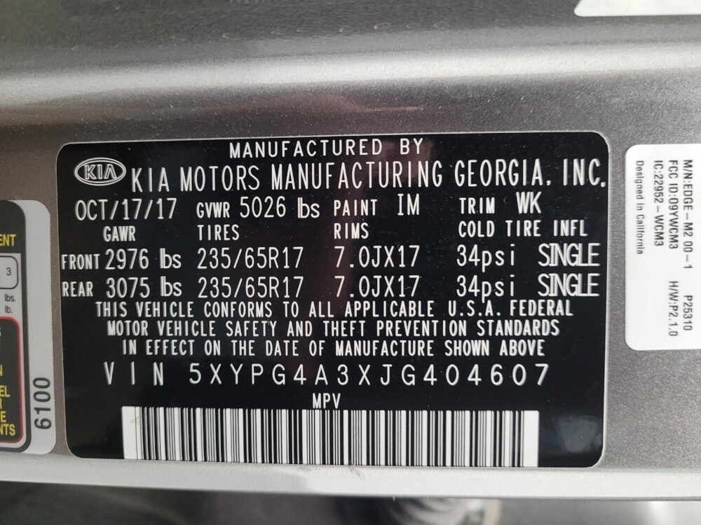 2018 Kia Sorento in Downey, CA 90241 - 18090025 33