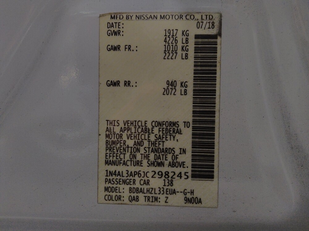 2018 Nissan Altima in Conway, SC 29526 - 18090031 33