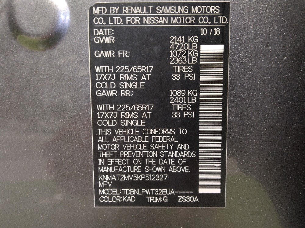 2019 Nissan Rogue in Stone Mountain, GA 30083 - 18090045 33