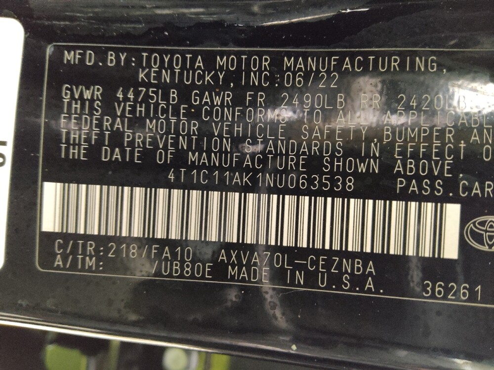 2022 Toyota Camry in Knoxville, TN 37923 - 18090049 33