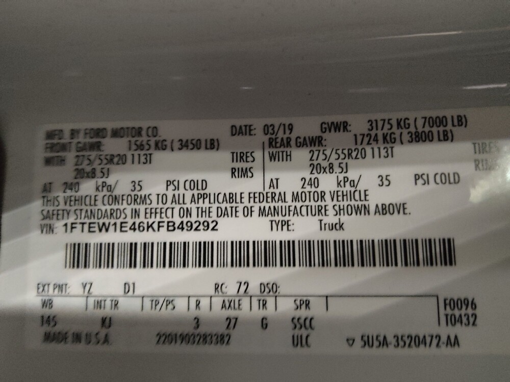 2019 Ford F150 in El Paso, TX 79907 - 18090063 33