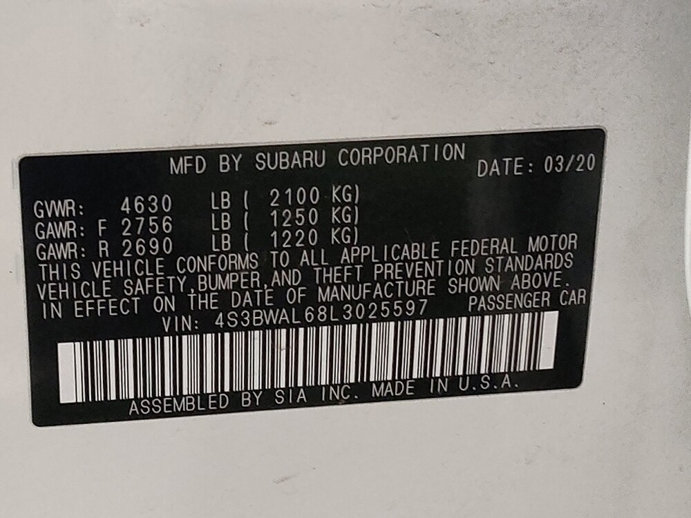 2020 Subaru Legacy in Tyler, TX 75701 - 18090069 32