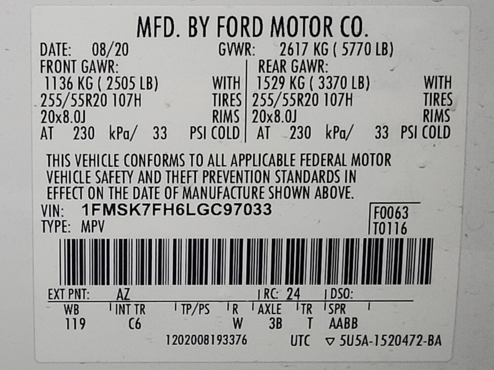 2020 Ford Explorer in Tallahassee, FL 32304 - 18090080 33