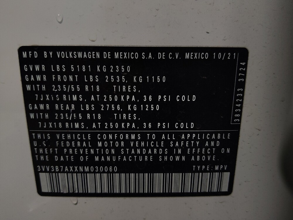 2022 Volkswagen Tiguan in Tampa, FL 33612 - 18090098 33