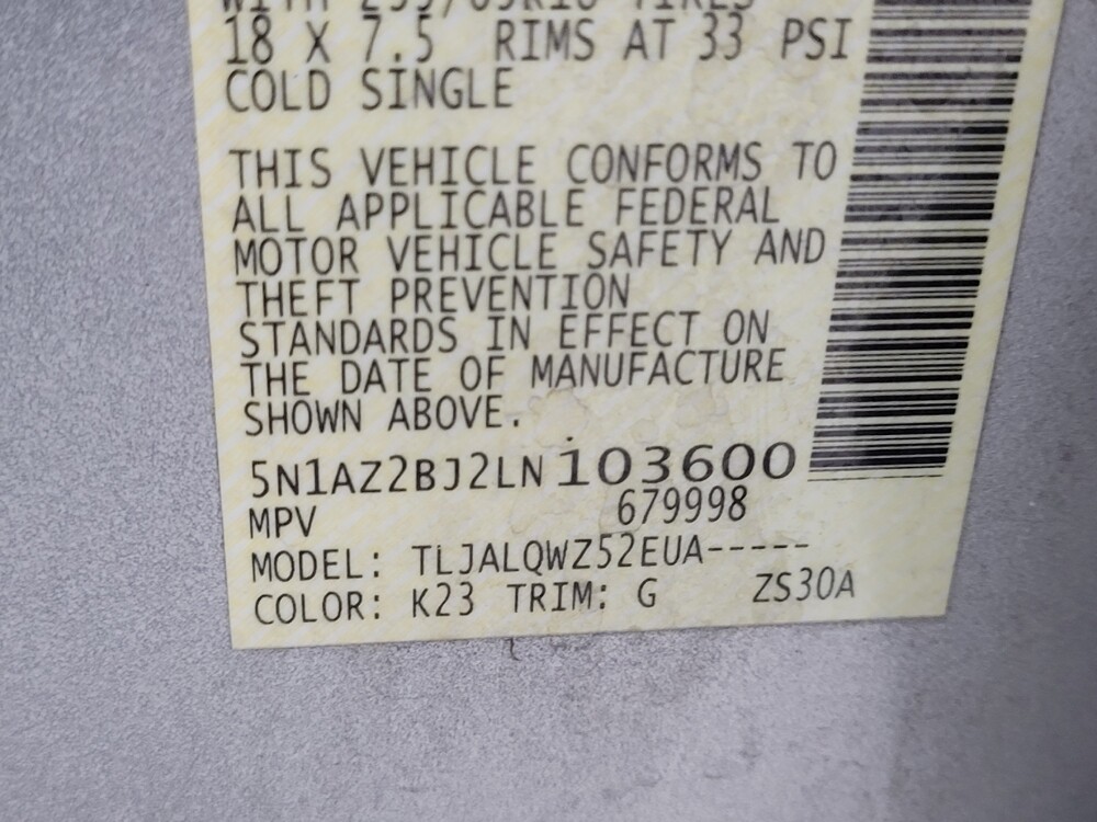 2020 Nissan Murano in Las Vegas, NV 89102 - 18090103 33