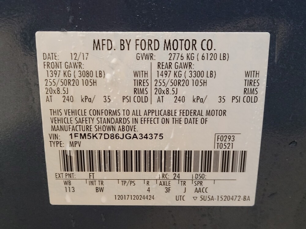 2018 Ford Explorer in Ocala, FL 34471 - 18090116 33