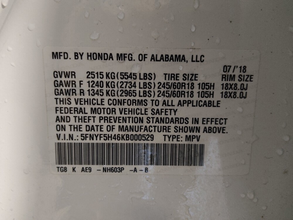 2019 Honda Pilot in Jacksonville, FL 32225 - 18090186 33